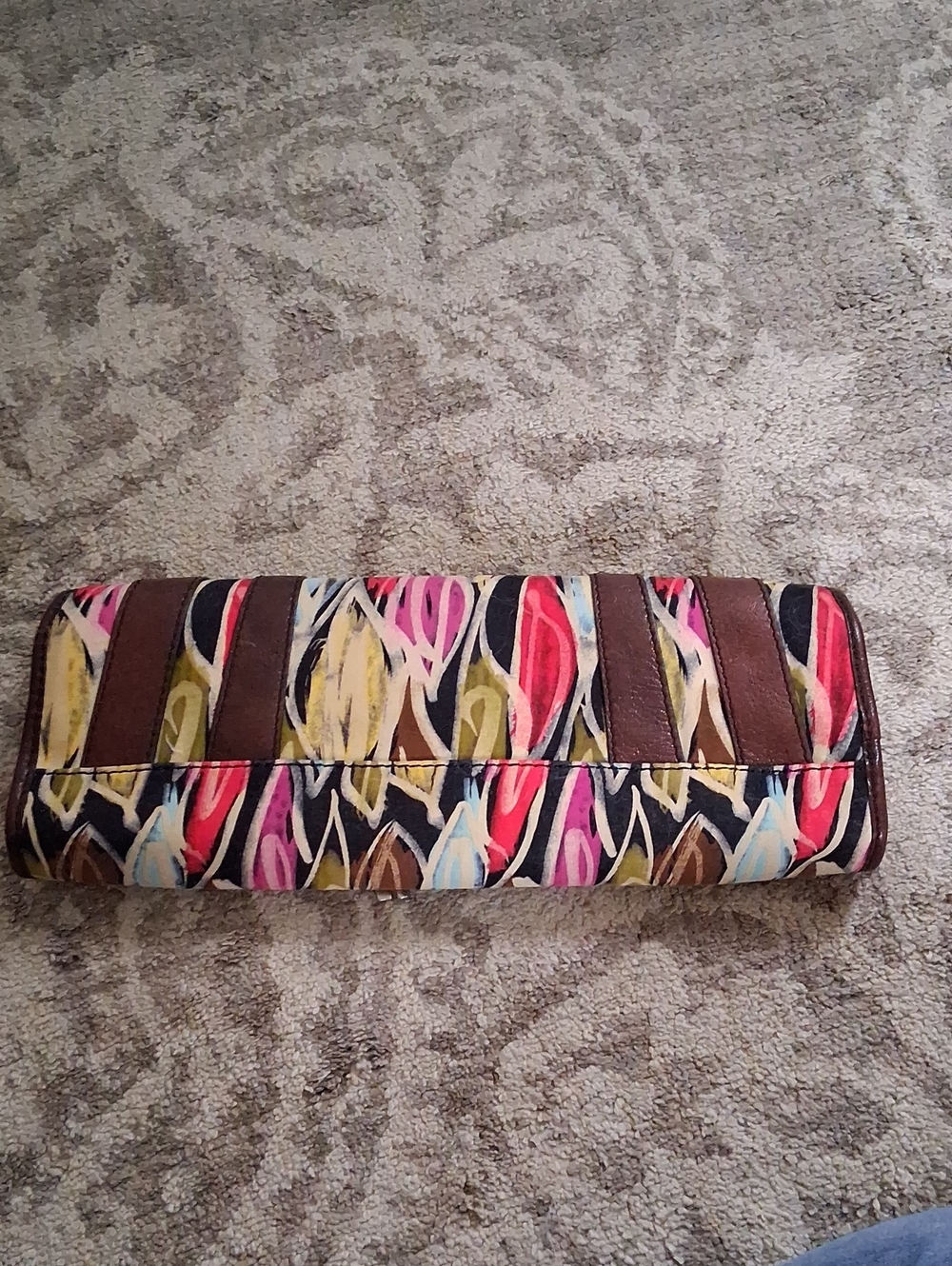 Fossil Julianne Clutch in Multicolor Pattern RARE - Picture 5 of 5